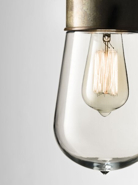 Il Fanale 270.02.ORT Drop, závěsné svítidlo pro systém Drop, 1x57W E27, staromosaz, prům. 14cm, IP55