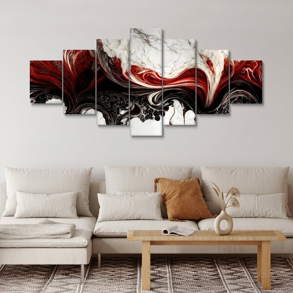 Obraz - Mramorovaná abstrakce (210x100 cm)