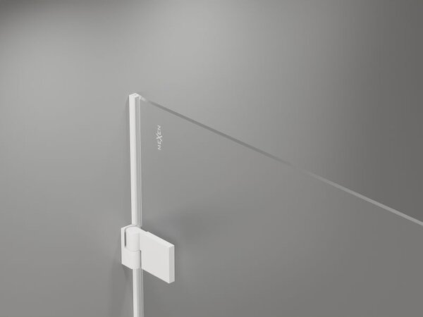Mexen Lunar-B L sprchové dveře pravé 120 cm, transparentní, bílé - 832SL-120-050-20-00-P