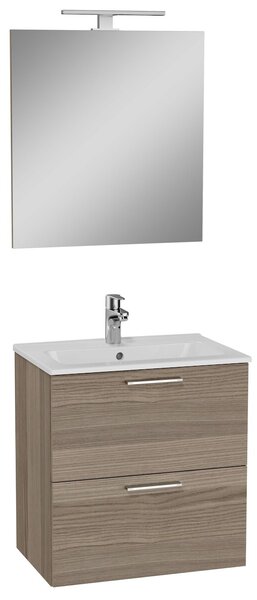 Koupelnová sestava s umyvadlem zrcadlem a osvětlením VitrA Mia 59x61x39,5 cm cordoba MIASET60C