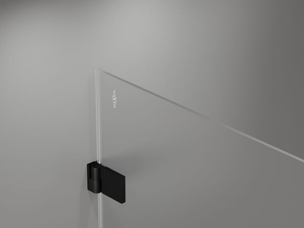 Mexen Lunar-B sprchové dveře otočné pravé 60 cm, transparentní, černé - 832-060-000-70-00-P