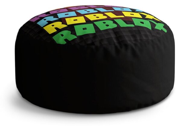 Taburet Circle Roblox barevný text, barevná