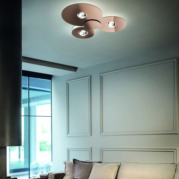 Lodes 16133 2227 Bugia Triple, stropní svítidlo, 3x15W LED 2700K, černá, délka 52,5cm