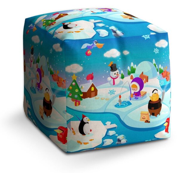 Taburet Cube antarktida, modrá