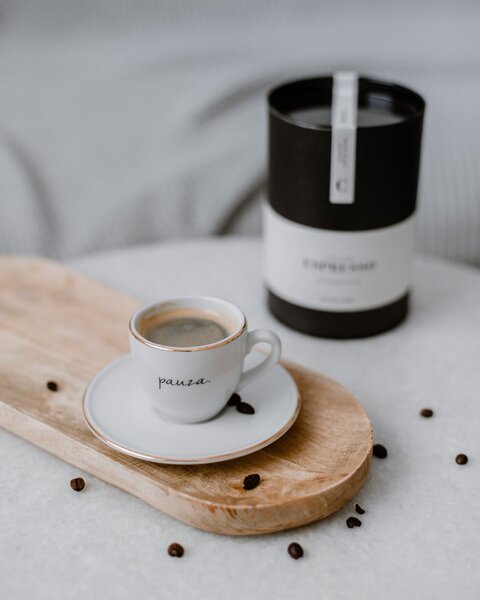 Šálek na espresso s podšálkem Pauza 90 ml, 0,09 l