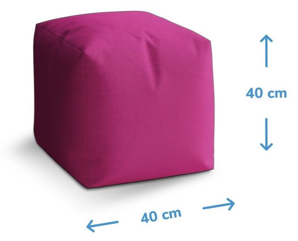Taburet Cube list, zelená