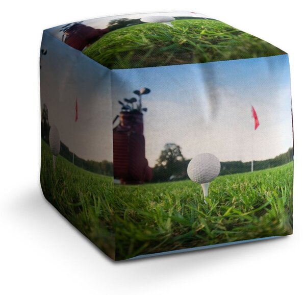 Taburet Cube golf, barevná