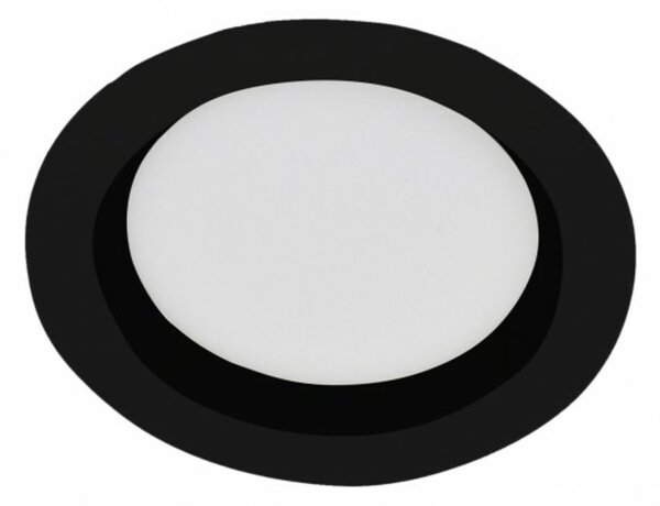 KOHL LIGHTING KOHL-LIGHTING LACUS zapuštené svítidlo černá 30W 4000K kruh studená bílá K53302.BK.4K