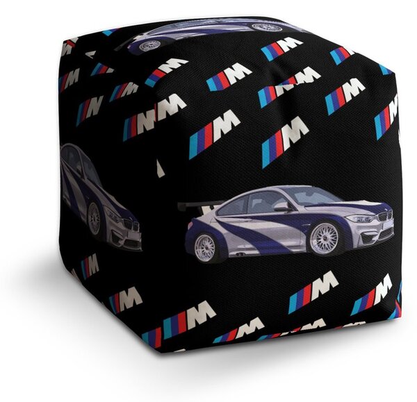 Taburet Cube MPERFORMANCE sportovní auto, černá