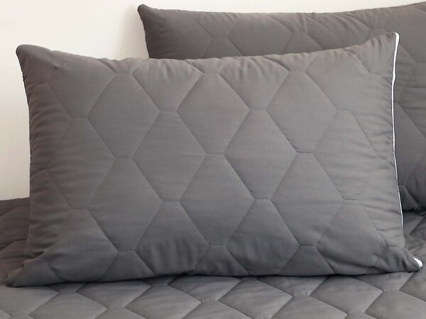 XPOSE® Prošívaný chránič polštáře - šedý 50x70 cm