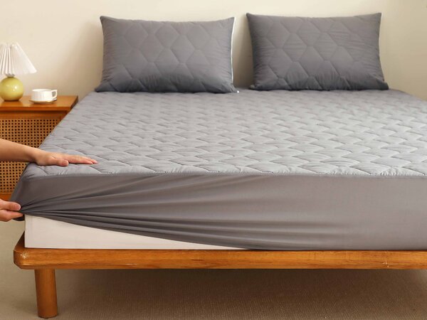 XPOSE® Prošívaný chránič matrace Exclusive - šedý 80x160 cm