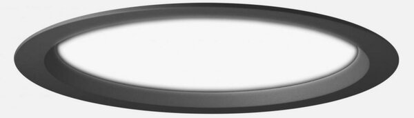 KOHL LIGHTING KOHL-Lighting LIM LACUS zapuštěné svítidlo s rámečkem pr. 142 mm černá 15 W CRI 80 4000K Non-Dimm