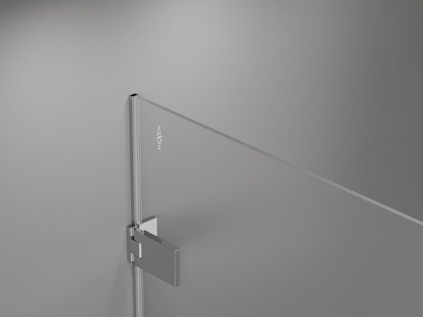 Mexen Lunar-F skládací sprchové dveře levé 65 cm, transparentní, chrom - 836-065-000-01-00-L