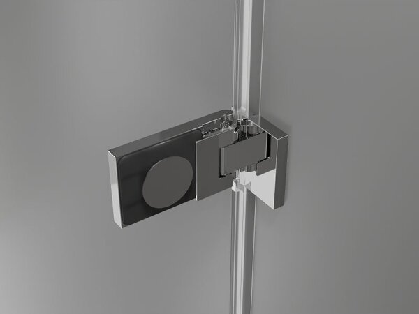 Mexen Lunar-F skládací sprchové dveře levé 65 cm, transparentní, chrom - 836-065-000-01-00-L
