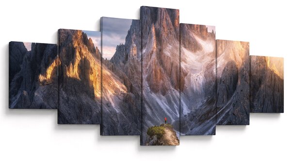 Obraz - Horské panorama (210x100 cm)