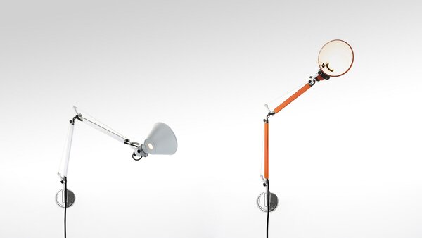 Artemide Designová nástěnná lampa Tolomeo Micro, 1xE14 Barva: Hliník
