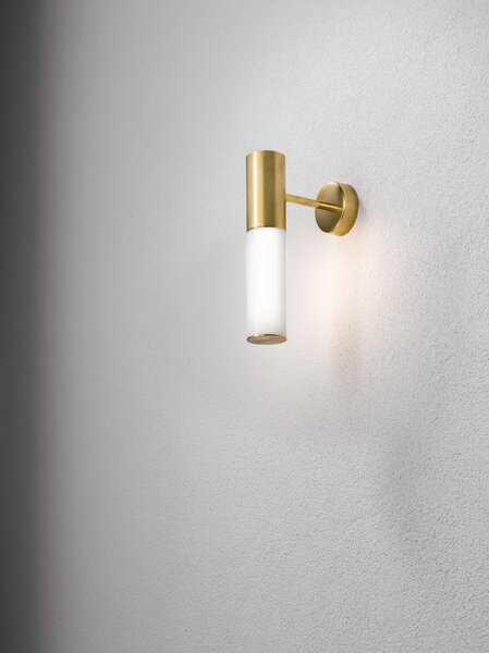 Il Fanale 274.03.ONB Etoile, nástěnné svítidlo z mosazi a skla, 1x25W G9, výška 28cm
