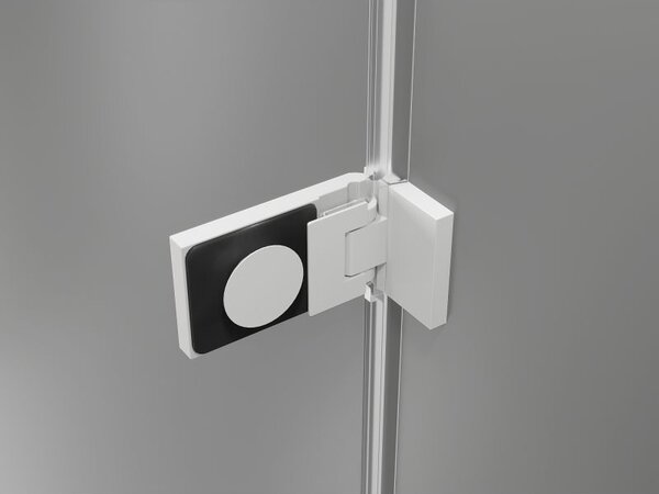 Mexen Lunar-F sprchové dveře skládací levé 60 cm, transparentní, bílé - 836-060-000-20-00-L