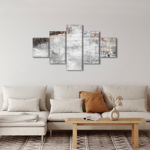 Obraz - Abstraktní texturované plátno (125x70 cm)