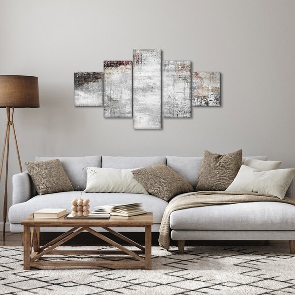 Obraz - Abstraktní texturované plátno (125x70 cm)