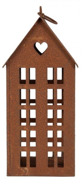 Kovová dekorace vysoký dům Zwemblik – 13x11x30 cm