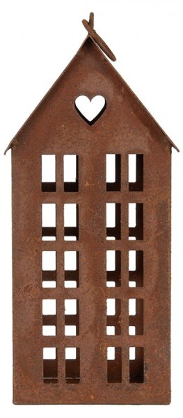 Kovová dekorace vysoký dům Zwemblik – 13x11x30 cm