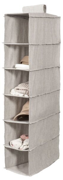 Závěsný organizér na oblečení Compactor OXFORD 30 x 18 x 94 cm – 6 přihrádek