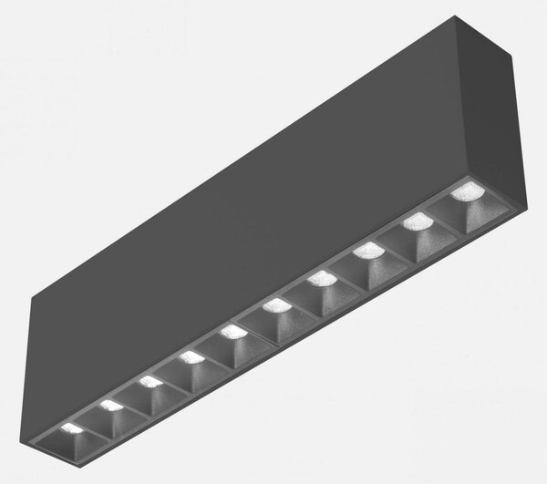 KOHL LIGHTING KOHL-Lighting NSES stropní svítidlo 270x35 mm černá 20 W 45D CRI 90 2700K Non-Dimm