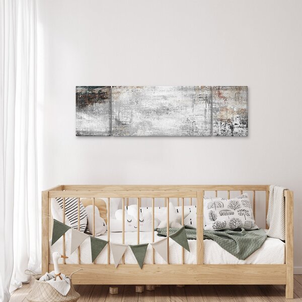 Obraz - Abstraktní texturované plátno (170x50 cm)