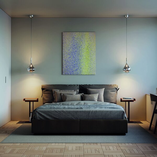 Lodes 14826 4627 Sky-Fall Medium, závěsné svítidlo bronzové sklo/černá, 12W LED 2700K, prům. 22cm