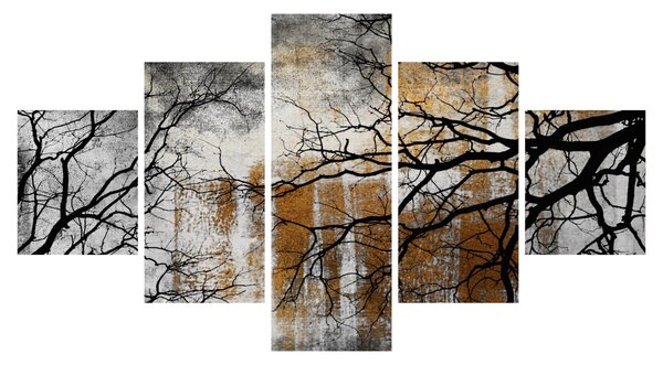 Obraz - Siluety stromů (125x70 cm)