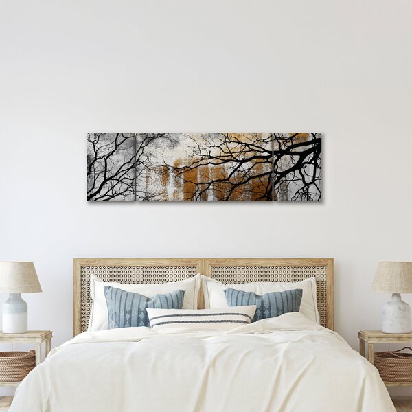 Obraz - Siluety stromů (170x50 cm)