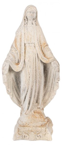 Keramická dekorační figurka panenka Marie s patinou – 17x12x41 cm