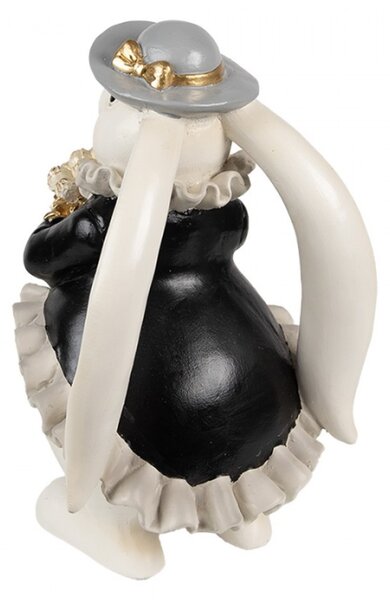 Velikonoční dekorační figurka veselý zajíček galantní nápadník – 22 cm
