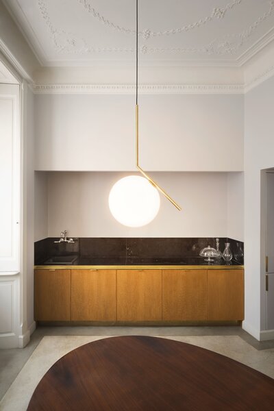 Flos F3176059 IC Lights S2, designové závěsné svítidlo, 1x205W E27, mosaz, Ø 30cm