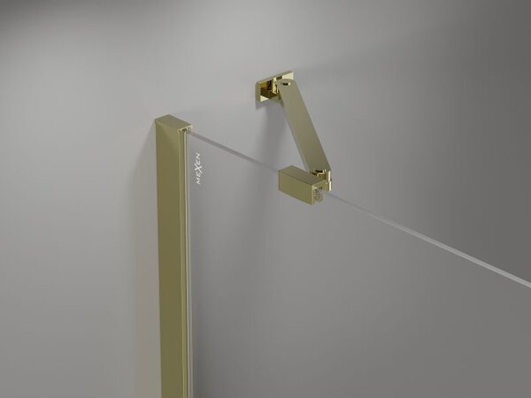 Mexen Mist sprchové dveře otočné 115 cm, transparentní, zlaté - 8A4-115-000-50-00