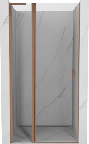 Mexen Mist L sprchové dveře výklopné 95 cm, transparentní, kartáčovaná měď - 8A4L-095-000-65-00