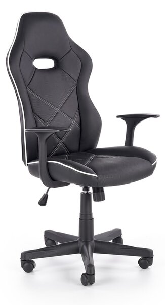 Halmar Herní židle RAMBLER, černá/bílá