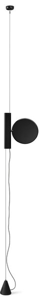 Flos F4640030 OK, černé svítidlo mezi podlahu a strop se stmívačem, 18W LED 2700K, max. 400cm