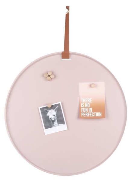 PRESENT TIME Magnetická nástěnka Perky světle růžová ∅ 50 cm