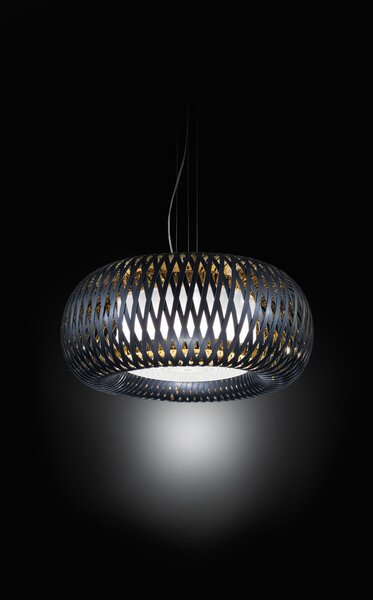 SLAMP KLTSM00BGD01T00000EU Kalatos black-gold, designové závěsné svítidlo, 4x12W E27, prům 63cm
