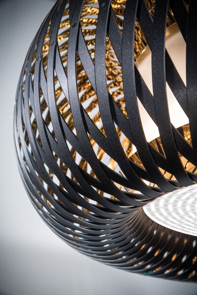 SLAMP KLTSM00BGD01T00000EU Kalatos black-gold, designové závěsné svítidlo, 4x12W E27, prům 63cm