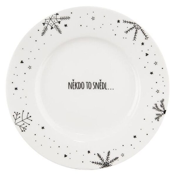 Porcelánový dezertní talíř VLOČKA 20 cm