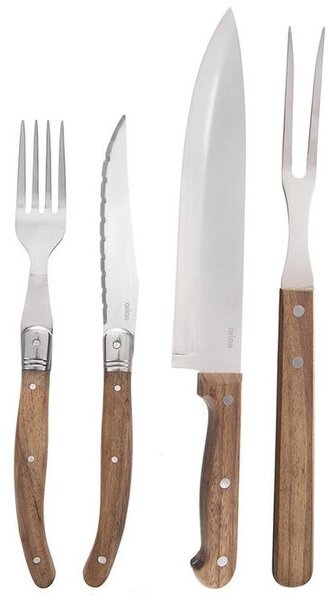 Sada steakových příborů a prkénka 15 ks