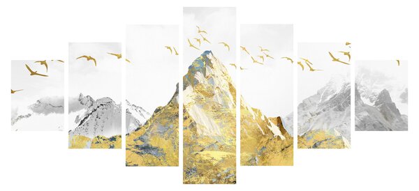 Obraz - Zlatá hora (210x100 cm)