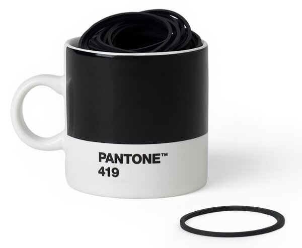 Černý porcelánový hrnek Pantone Black 419 120 ml