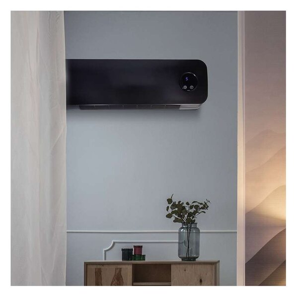 Nástěnné keramické topidlo KP07 2000W, černá