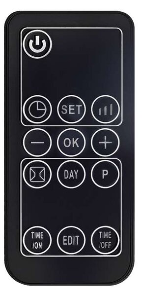 Nástěnné keramické topidlo KP07 2000W, černá