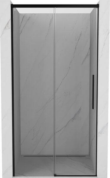 Mexen Rox sprchové dveře posuvné 105 cm, transparentní, černé - 8C2-105-000-70-00