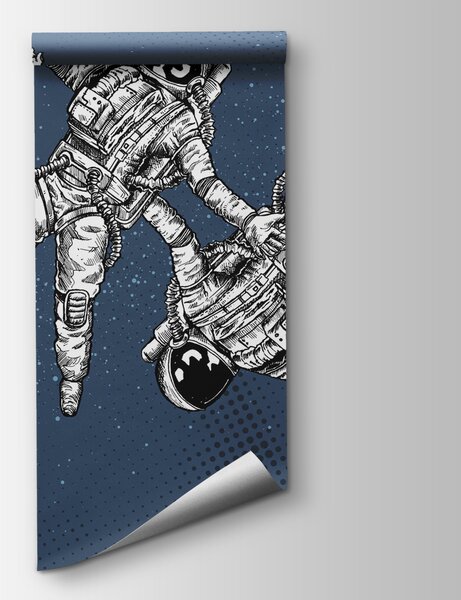 Fototapeta Dva astronauti se vznášejí ve vesmíru, Vesmírné fototapety, Populární fototapety, w00630v1 - Tapeko.co.cz